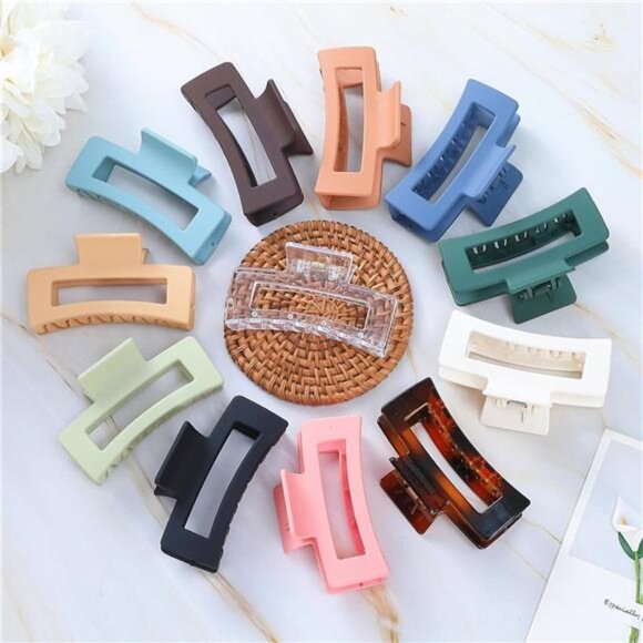 3.5" Square Jaw Clips – 12-Pack, Rectangular - Picture 3 of 7